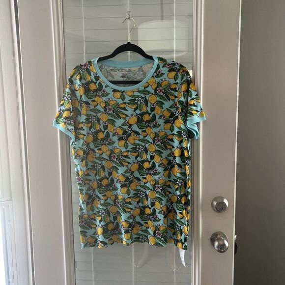 Vera Bradley Women’s Pyjama Top XL Lemon Grove Lounge - Picture 1 of 4